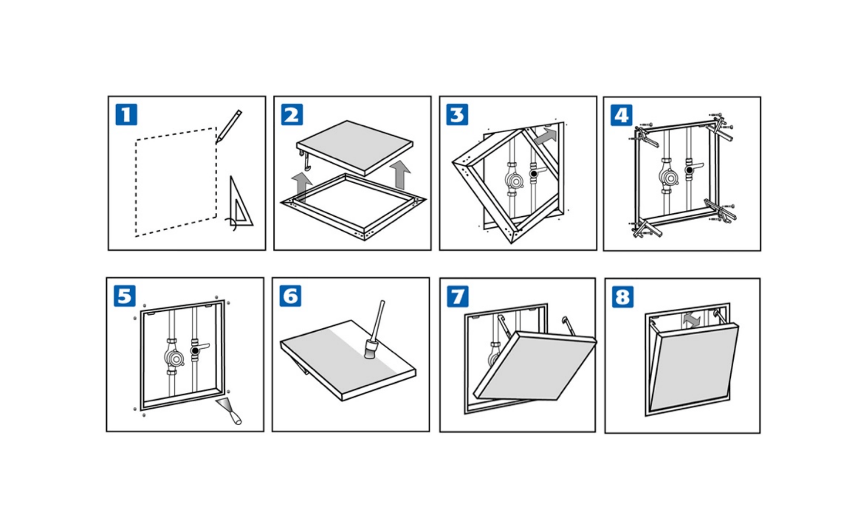 Trappe de visite vide sanitaire résistante étanche